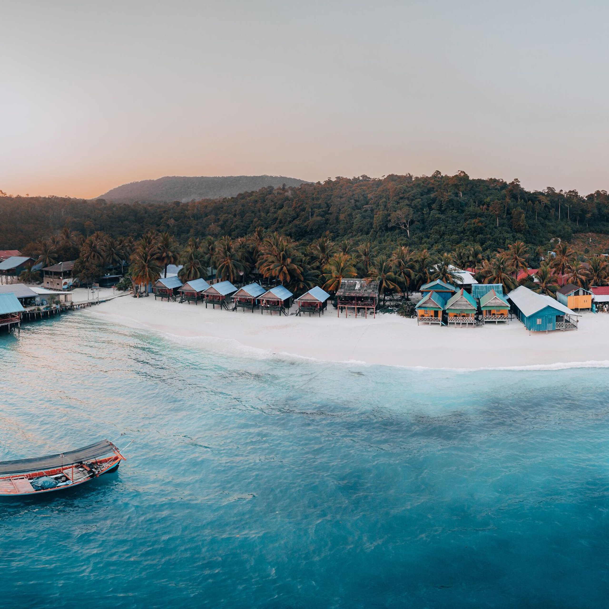 Koh Rong Island tropical beach