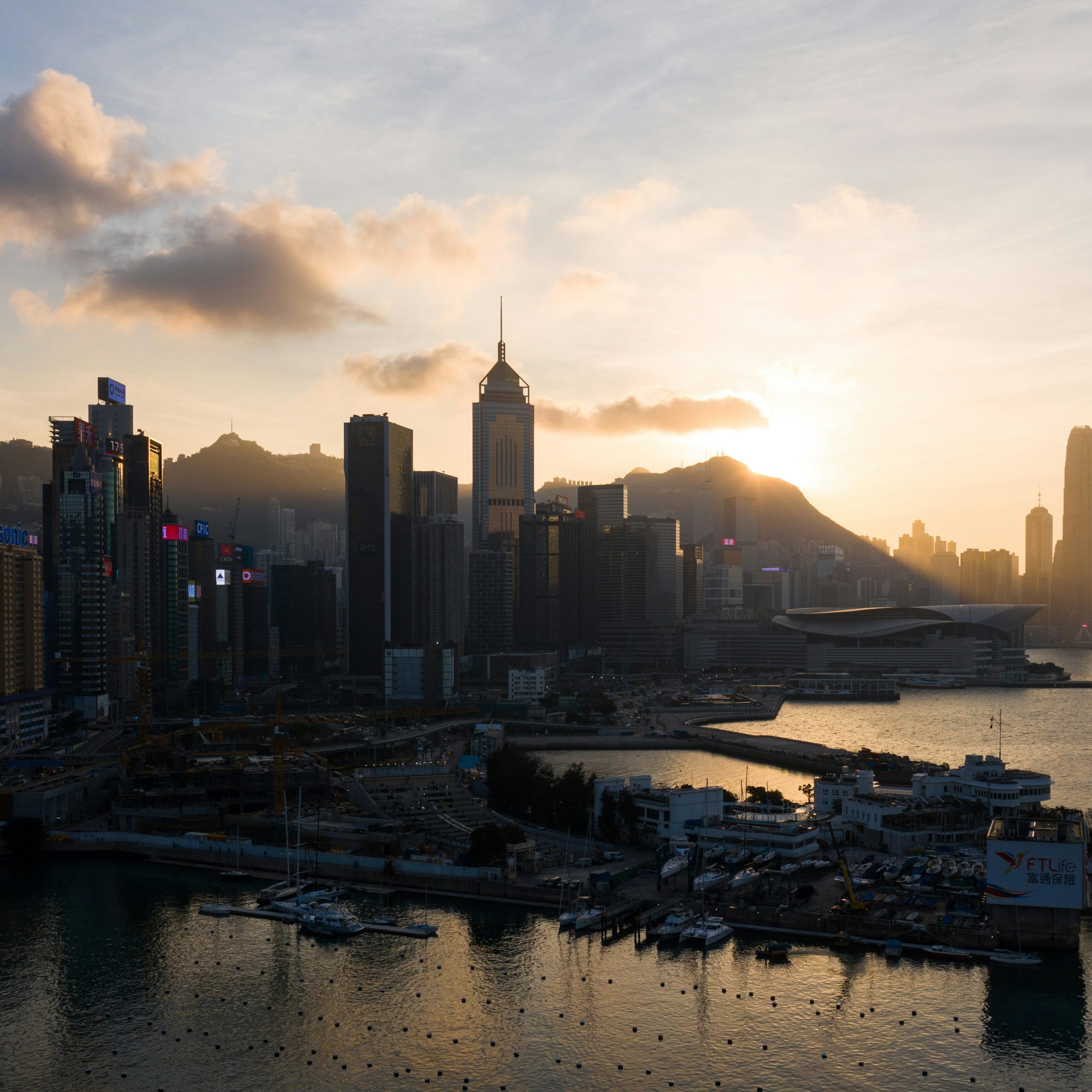 Hong Kong skyline and Victoria Harbour